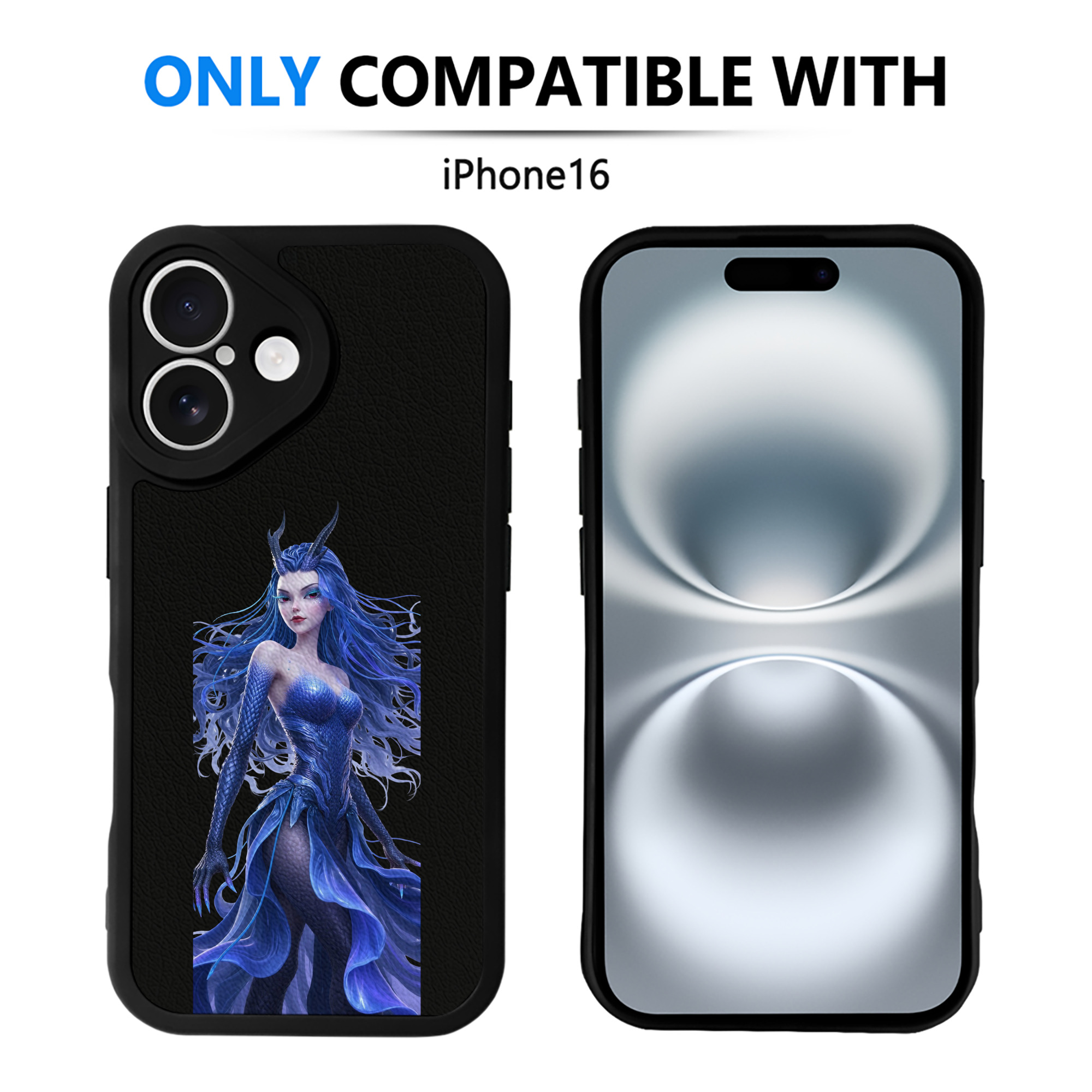 （画像用） Ne Zha 2 ナタ 魔童の大暴れ 【iPhone 16シリーズ対応】シリコンスマホケース（レザー調） 材質：シリコン